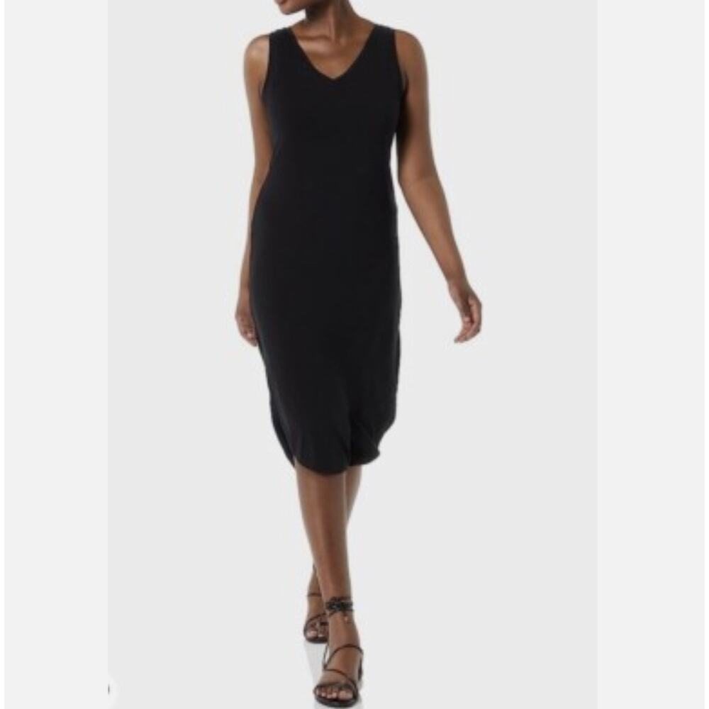 Daily Ritual Women's Jersey Regular-Fit Sleeveless v-Neck Midi Dress Size L